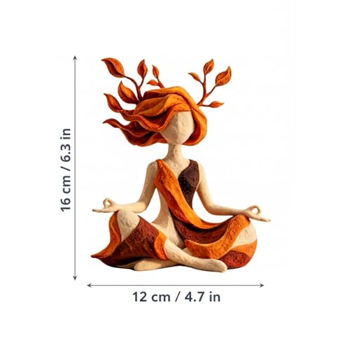 Serenity Growth Meditation Figurine – Abstract Resin Yoga Sculpture for Mindfulness & Inner Peace, Aesthetic Home Decor Statue for Living Room, Bedroom, Desk, Relaxation Gift - Image 3