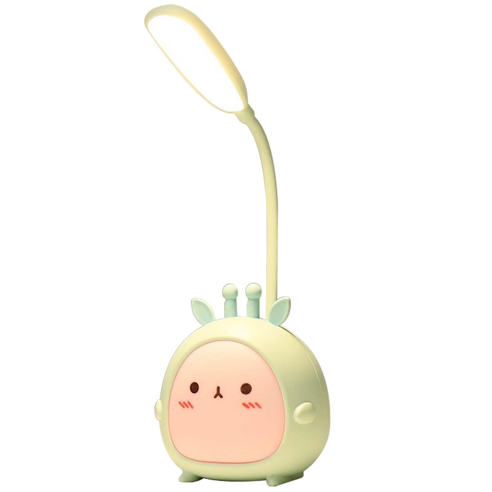 GOMETY LED Schreibtischlampe für Kinder, Nette Cartoon Schreibtischlampe, Wiederaufladbare USB Energiespar Augenschutz Leselampe, Dimmbare Tischlampe Kinder, Geschenk für Kinder Junge Mädchen Freudin