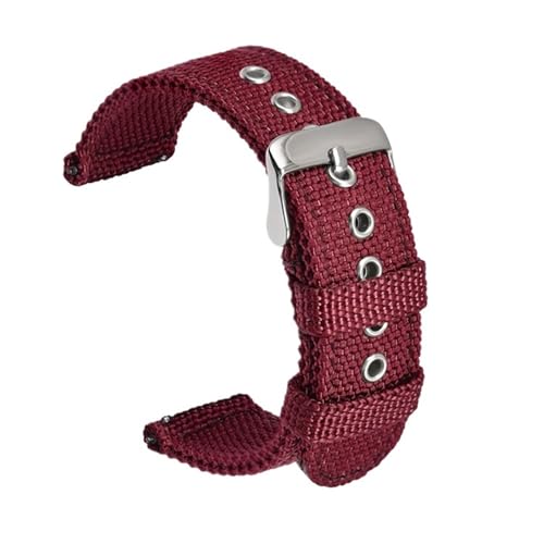 Bracelet montre nylon premium finitions robustes pour boîtier 18 20 22 24 mm