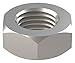 1-1/4"-7 Plain Finish 316 Stainless Steel Jam Hex Nut