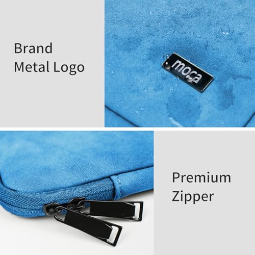 Image of MOCA 13 Inch Laptop Sleeve Case for MacBook Air M4 A3240 2025 M3 A3113 M2 A2681 M1 A2337 MacBook Pro 13 M2 M1 A2338 A2251 A2289 iPad Pro M5 iPad Air M3 (Blue)