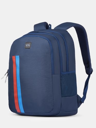 Image of Varsity Pro Solid Backpack, 35L, 3 Compartments + 1 Pocket, File Folder Section, Built-in Organizer, Spacious School, College & Office Bag