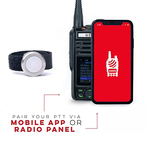 Btech Bs-Ptt Wireless Ptt (Push-To-Talk) Device - Compatible With Gmrs-Pro Radios And Hfp Bluetooth Headsets For Effortless Wireless Communication #TOP1