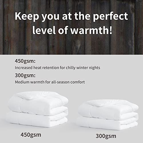 Aisbo Bettdecke 200x200 Winter Warm - Dicke Winterdecke 200x200cm, Winterbettdecke Schlafdecke 450gsm 2x2m Duvet - Image 8