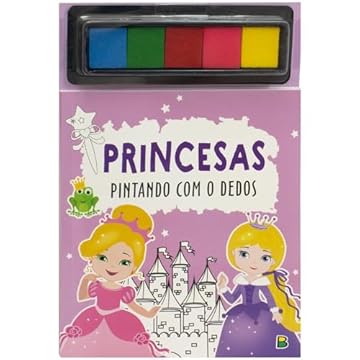 Capa do livro Pintando com os Dedos: Princesas