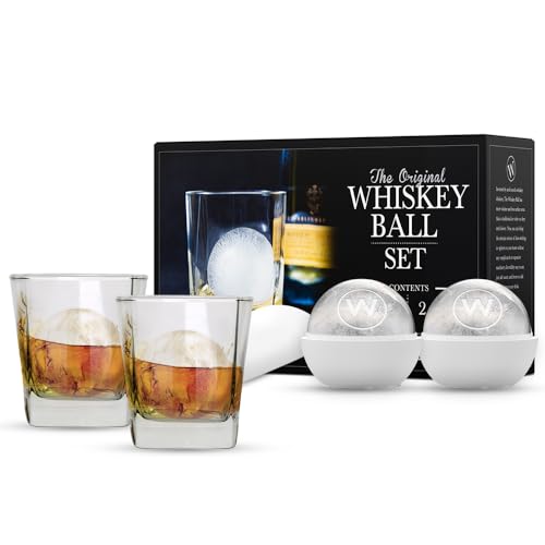Set de 2 moldes esféricos para hielo y vasos de whisky miniatura 1