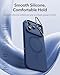 ESR Silicone Case for iPhone 17 Pro, Built-in Camera Stash Stand Compatible with MagSafe, Military-Grade Drop Protection Magnetic Phone Case for iPhone 17 Pro, Cloud Series, Navy Blue