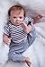 ZIYIUI 20 inch Muñecos Reborn bebé Reborn Niño Silicona Bebe Reborn Babys Dolls Realista Recién Nacido Magnetismo Juguetes 50 cm