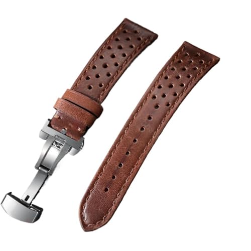 [] YingYou 18/20/22mm jo[T{vvoh o^tCobN Be[WXgbv Y fB[X ʋC uXbg xg ANZT[(Polish-Dark Brown,22mm)