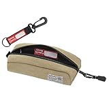 Rough Enough Raw Classic Fancy Vintage Stationary Heavy Canvas Durable Pencil Case Pen Bag Tool Pouch Zipper Box Pouches Holder For Arts supply Pens Pencils Gel Pen School Supplies,Beige