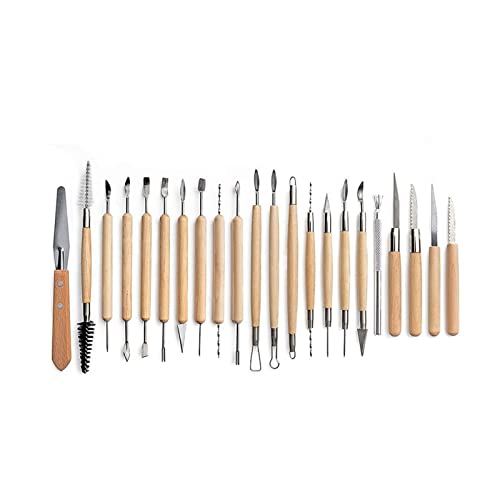 Multifunctioneel Polymeer Clay Tools Ball Stylus Dotting Tools for Pottery Sculpture Rock Painting Kit for Sculpture Aardewerk Sculpting Set voor kleiaardewerk, doe-het-zelf (Color : 20pcs) - Image 4