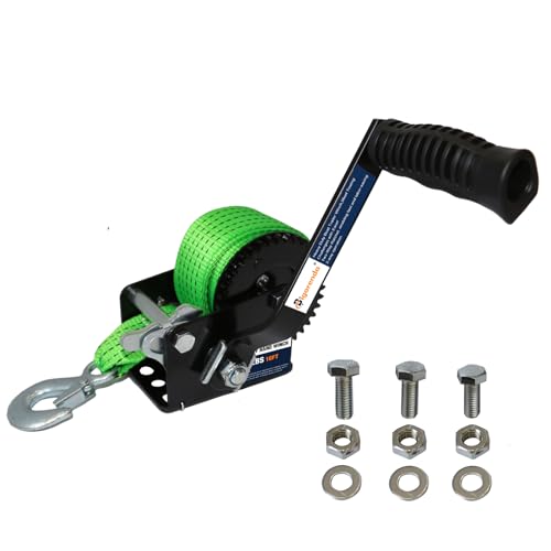 Bigorenda 800LBS Boat Trailer Winch with 16FT Strap