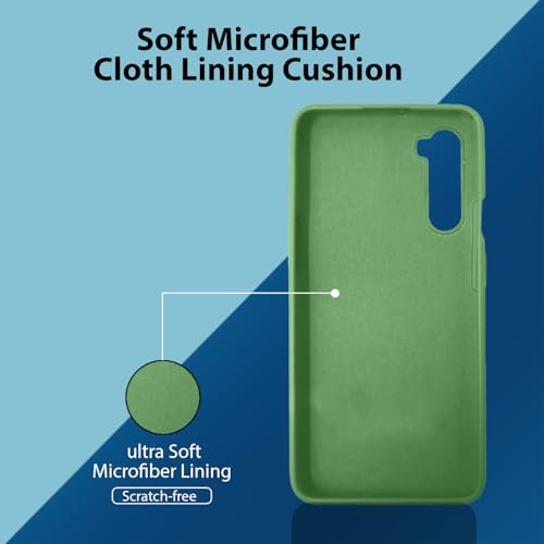 Image of LIRAMARK Liquid Silicone Soft Back Cover Case for OnePlus Nord (Mint Green)