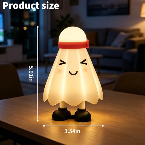 Image of Cute Badminton Night Lights for Children, Rechargeable Soft Light, Nursery Lights, Bedrooms, Desks, and Lovely Gifts for Boys and Girls