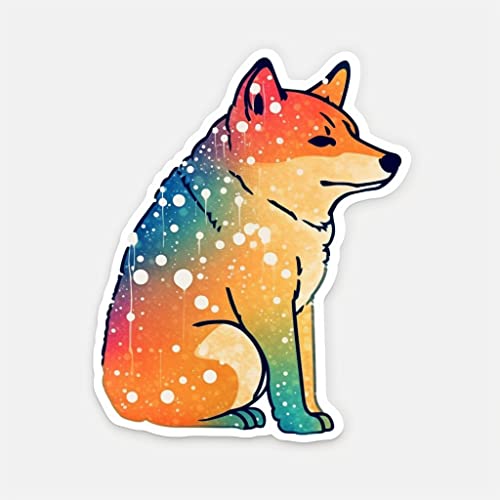 Image of Yoonek Graphics Shiba Inu Dog Vinyl Decal Sticker for Car, Laptop, Tumbler, More. #001650