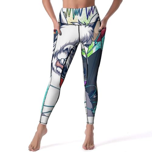 Pantalon de sport yoga gainant avec une ceinture élastique haute