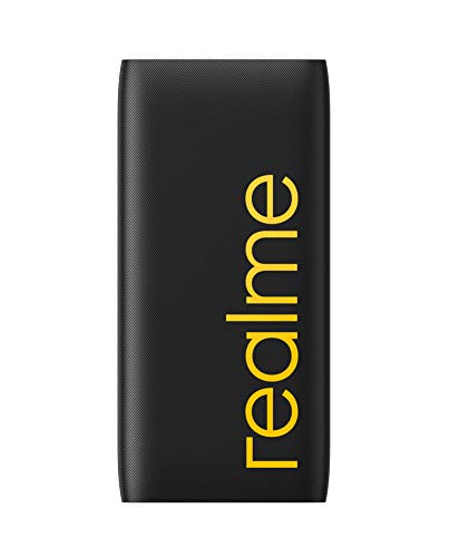 Image of realme 10000 mAh Lithium Polymer Power Bank with 18 Watt Fast Charging, Black