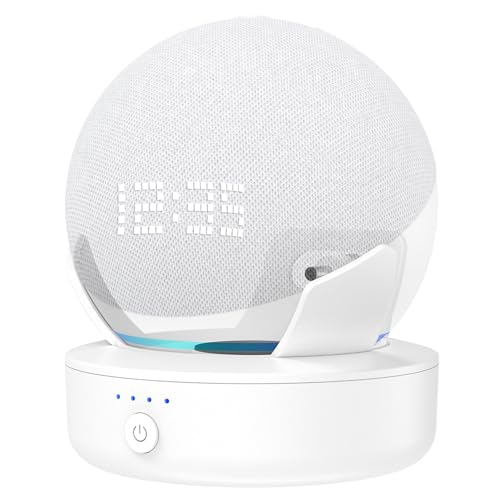 PlusAcc Dot 4.&5. Gen Batería – Batería portátil Base Soporte Accesorios (Solo batería) (Blanco)