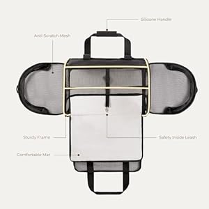 BurgeonNest Soft-Sided Dog Carrier Airplane Approved for Small Dogs Side-Expandable Pet Cat Carrier,Lightweight Puppy Purse 0-15 lbs, 17.7x11x11 Inchs Up to 16lbs, Black BurgeonNest Soft Sided Dog Carrier Airplane Approved for Small Dogs Side Expandable Pet Cat CarrierLightweight Puppy Purse 0 15 lbs 177x11x11 Inchs Up to 16lbs Black