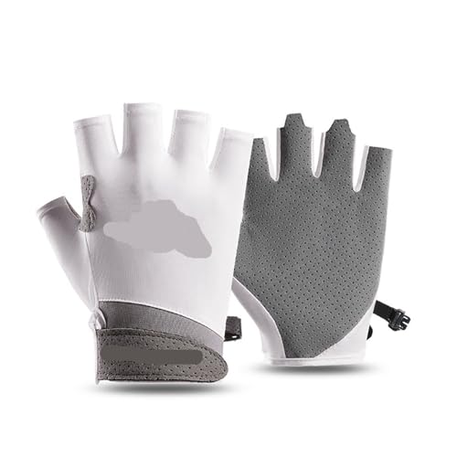 Gants Demi-Doigts anti-glisse avec protection solaire UV pour la pêche sportive
