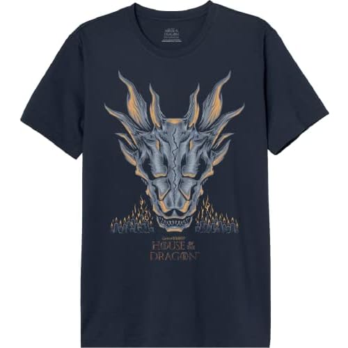 House Of the Dragon Mehoftdts008 Camiseta, Azul Marino, M para Hombre