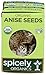 Spicely Organic Anise Seeds Whole - EcoBox - Gluten Free - Non GMO - Vegan - Kosher