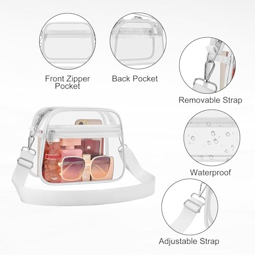 Image of USPECLARE Clear Bag for Stadium Events Clear Sports Fan Handbags Purses