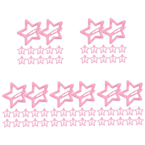 Barrettes à cheveux étoile VALICLUD en métal lot de 100 pièces pour fille