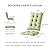 Codi Rocking Chair Cushions Outdoor, Glider Rocker Chairs Replacement Cushion Set for Patio Furniture, Water Resistant for Porch Garden, Sage Green 1PK