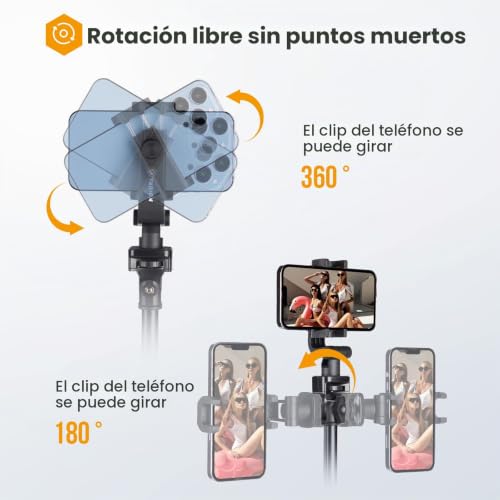 Trípode para teléfono smartphone selfie stick TARION TPP-Lite rotación 360 4