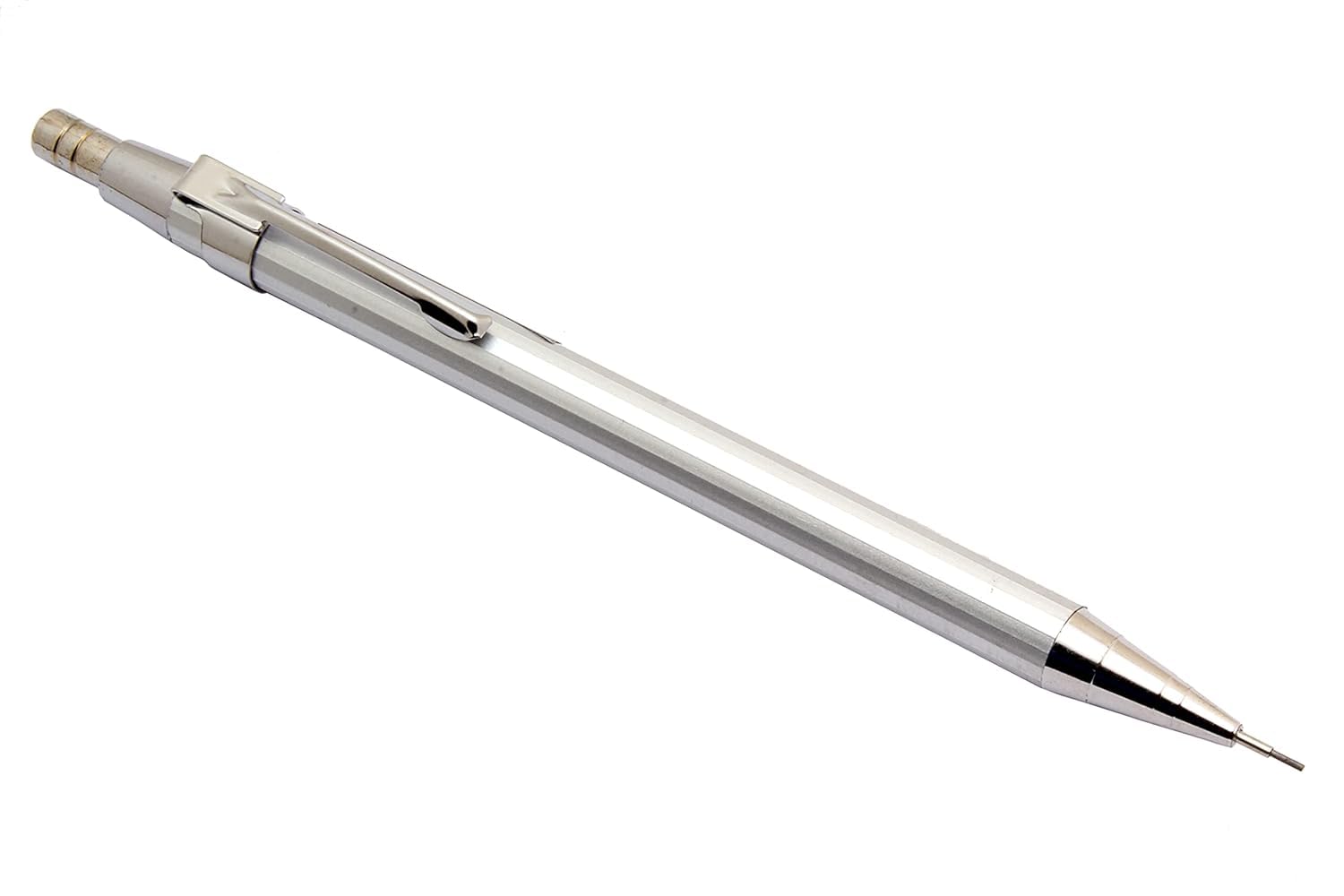 Metal Body 0.7mm Mechanical Pencils (1, Silver)-image-46