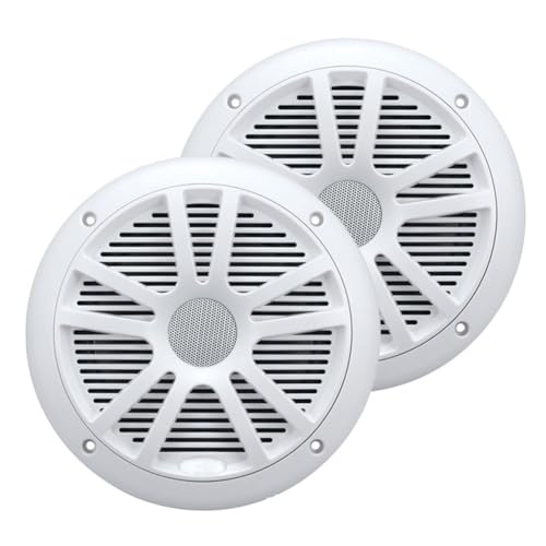Altavoz marino de 6,5 pulgadas resistente al agua con imán de 75 mm color negro 4