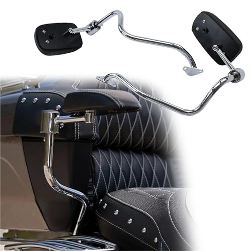 GQUIKGW Barra de Apoyo Accesorios para Motocicletas Reposabrazos para Baúl Pasajeros Kit Reposabrazos para Asiento Trasero Pasamanos Laterales para Indian para Challenger Dark para Horse 2020