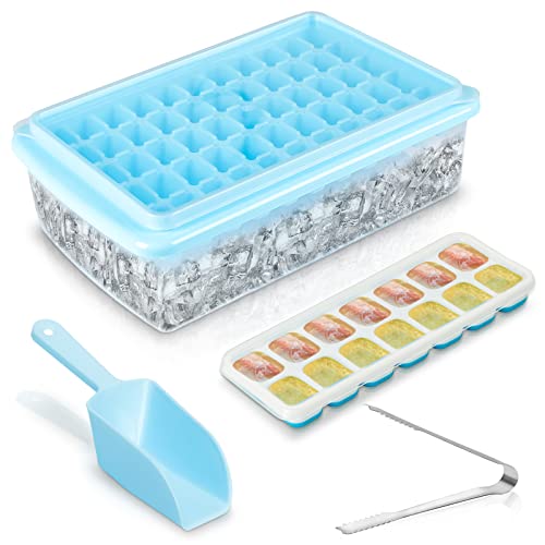 Bandeja mini para cubitos de hielo con cubeta y cuchara miniatura 1