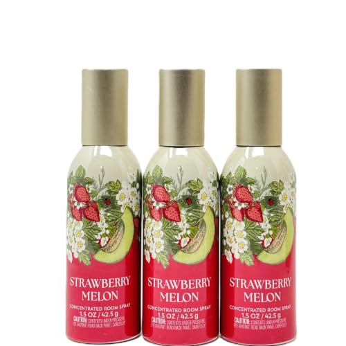 Image of Concentrated Room Spray Bath and Body 3 Pack 1.5 oz / 42.5 g Home Fragrance Air Freshner (1.5 oz / 42.5 g (3 Pack), Strawberry Melon)