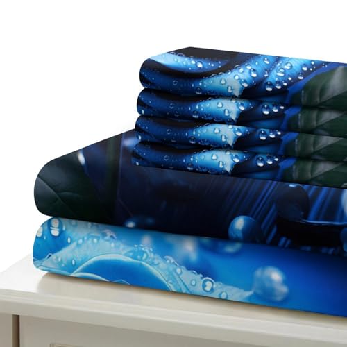 Parure de lit microfibre hypoallergique résistante housse de couette 220x240cm King - 7