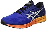 .. Asics FuzeX - Zapatillas de running, Multicolor (Asics Blue / Indigo Blue / Hot Orange), talla 43.5 EU