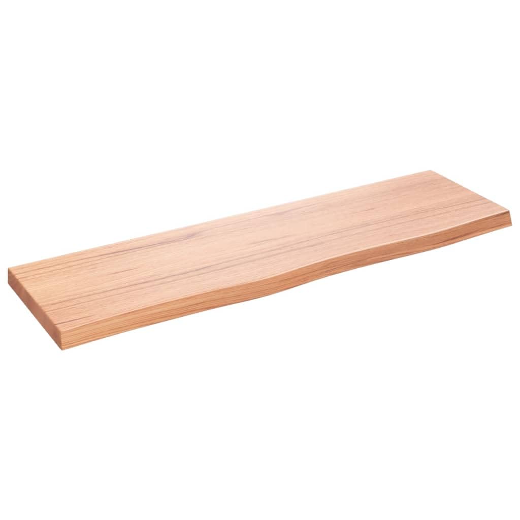 YUANCHUTOP Rustic Oak Floating Shelf, 100x30 cm Live Edge Wood Shelf, Wall Mounted Display Ledge Shelves Farmhouse Vintage Wall Decor for Living Room Bedroom Kitchen