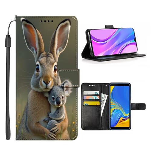 CHUANSHI Funda tipo cartera compatible con Galaxy A01 A01 Core A02S A03S A03 A04 A04e A10 A10e A10s A11 A12 A13 A14 A20s A20e A21s A22 A23 A24 4G/5G Rabit-City. Soporte Q75 Ranuras para tarjetas
