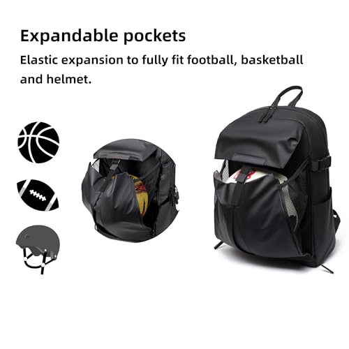 UMJOFA Mochila esportiva de 15,6 polegadas para laptop com bolso frontal expansível, Azul, 32*15*45c