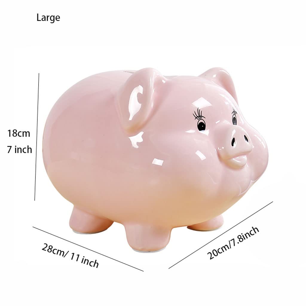 Piggy Bank Piggy Bank Piggy Bank, Ceramic Money Bank Coin Bank Money Box  Pot Piggy Bank For Boys Girls Christmas Gift, Decor Piggy Bank (Blue : Blu,  Size : Large) : Amazon.nl: