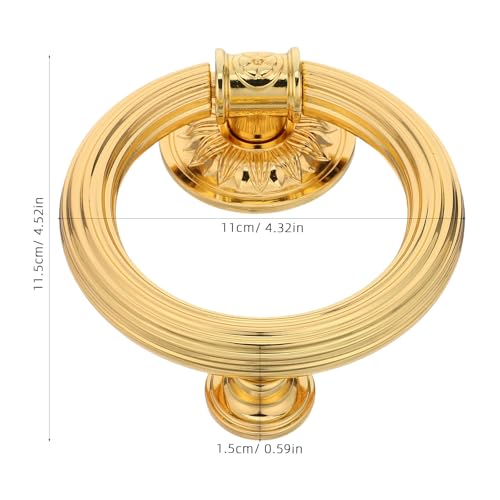 Aldaba de puerta vintage de metal resistente con acabado clásico para exterior 3