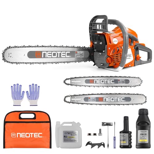 62CC Gas Chainsaw 18/22 Inch Bar 2-Cycle Petrol Tree Cutter