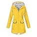 Blingko Regenjacke Damen Wasserdicht Atmungsaktiv mit Kapuze Faltbar Lang Regenjacken Mäntel Frauen Mode Große Größen Leichte Fahrrad Regenmantel Jacken Sportjacken Outdoorjacke für Wandern Radfahren