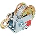 ZeHuoGe 600LBS Hand Winch, with 26FT Steel Cable, Galvanized Shell, 3.1:1 Gear Ratio Portable Winch, Two-Way Ratchet, Manual Operated Hand Crank Winch for Trailer, Boat or ATV Towing (26FT)