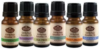 Essential Oil Basic Sampler Set 6/10ml - 100% Pure Therapeutic Grade - Great for Aromatherapy