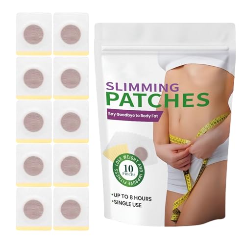 Parches de pérdida de peso, calcomanías delgadas para el vientre, almohadillas de cuidado corporal para dieta nocturna, 10 piezas de envoltura para quemador de grasa con fácil aplicación, producto de