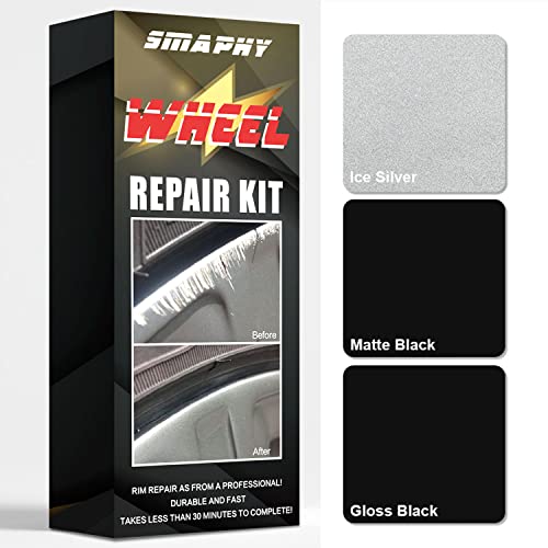 Wheel Repair Kit, Black Rim Touch Up Paint, Rim Paint For Scratches