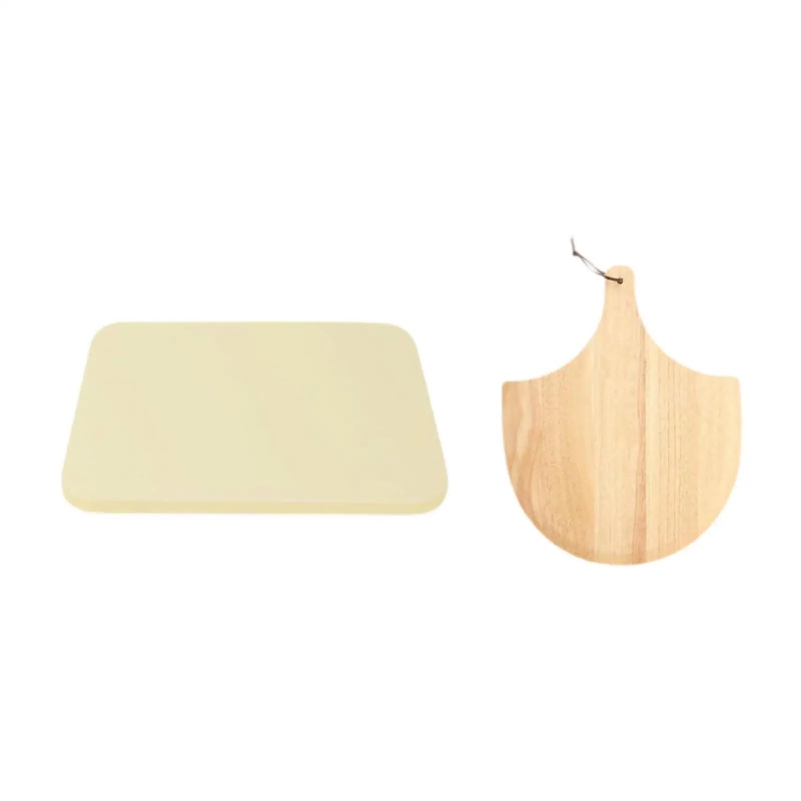 Pizzastein Pizzastein und Holzgriff-Schälset for Backofen, Grill, Zuhause, Backen, rechteckig, Cordierit, Küchen- Kochutensilien