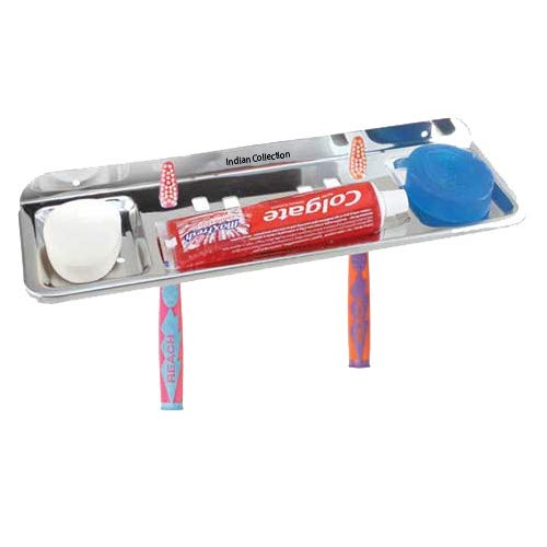INDOROX Bathover The Mirror Shelves Toothpaste and toothbursh Shelves Stainless Steel Sliver Color 12 inch (B07N6JBJ1Y) Amazon Price History, Amazon Price Tracker